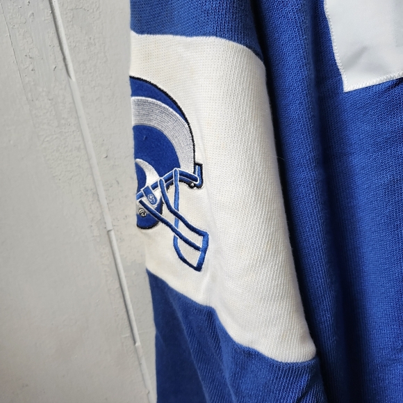 1970s Rams Reebok Blue and White NFL Deacon Jones Vintage Jersey - Picture 6 of 13